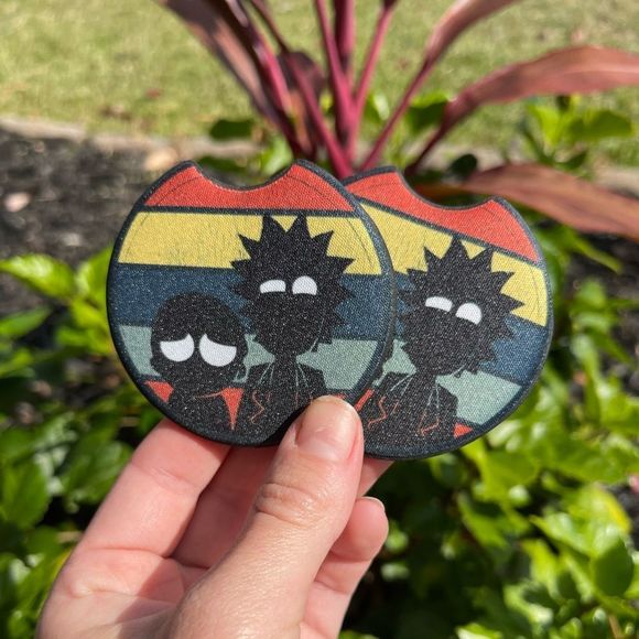 Rick & Morty Car Coaster Set | Car Accessories - Picture 1 of 11